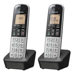 PANASONIC - Telefono Inalambrico Bloqueo De Llamadas Altavoz Color Plateado