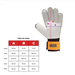 MUUK - Guantes De Arquero Con Ferula - Talla 7