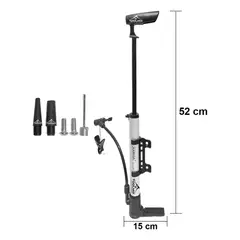 KAMASA - Bombin Inflador De Pie Y Manual Portatil Multiuso