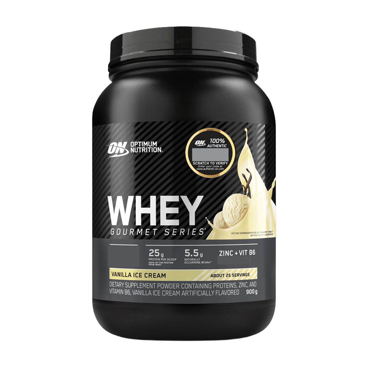 OPTIMUN NUTRITION - GOURMET SERIES WHEY 900G, Optimum nutrition - VAINILLA