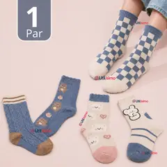 UTILISIMO - Calcetines De Lana Mujer Juvenil Confort Térmico Diseños Surtidos 1 Par