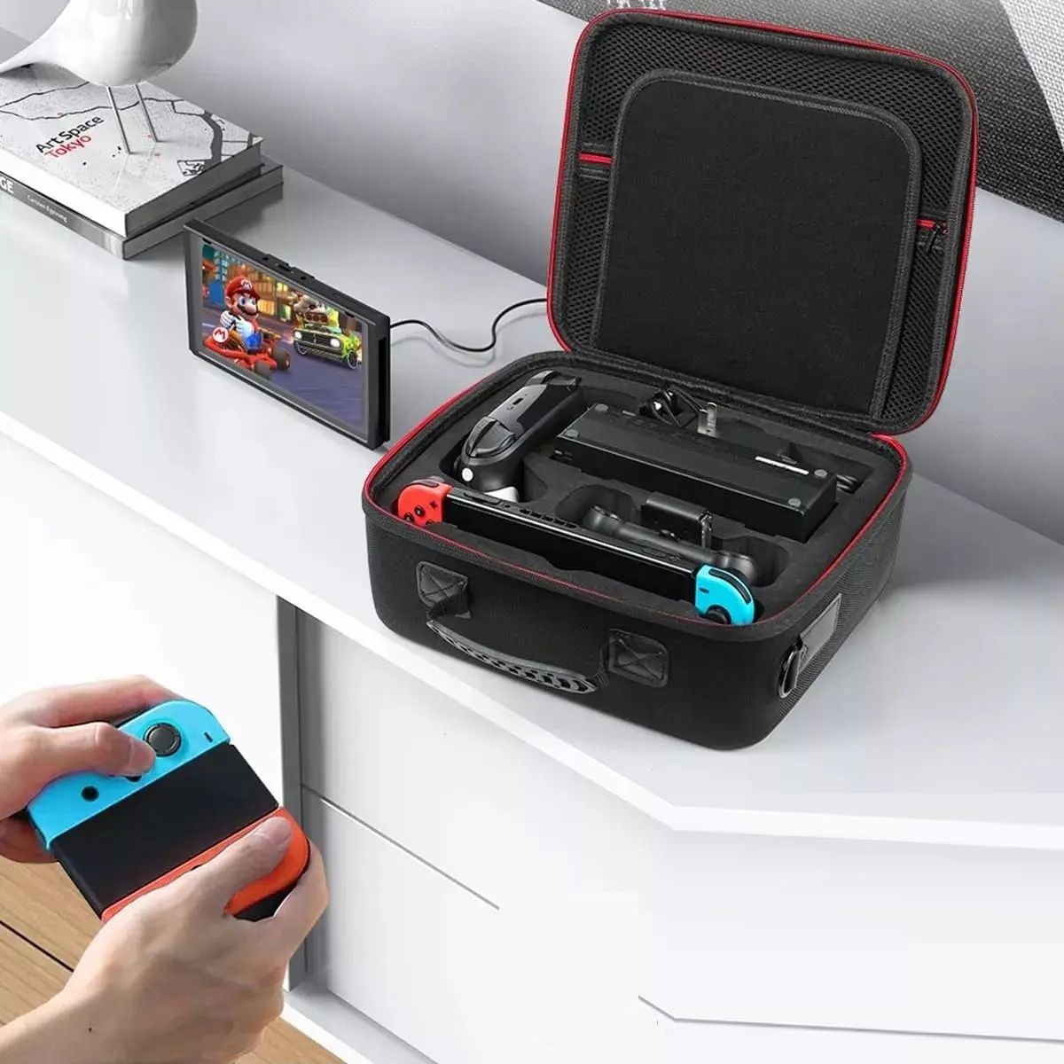 GENERICO - Maleta Funda Para Nintendo Switch Consola Correa De Hombro labg