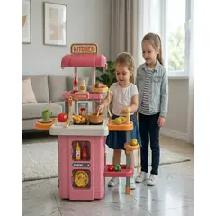 GENERICO - Cocina de Juguete 3 en 1 Infantil Tipo Maleta con Accesorios