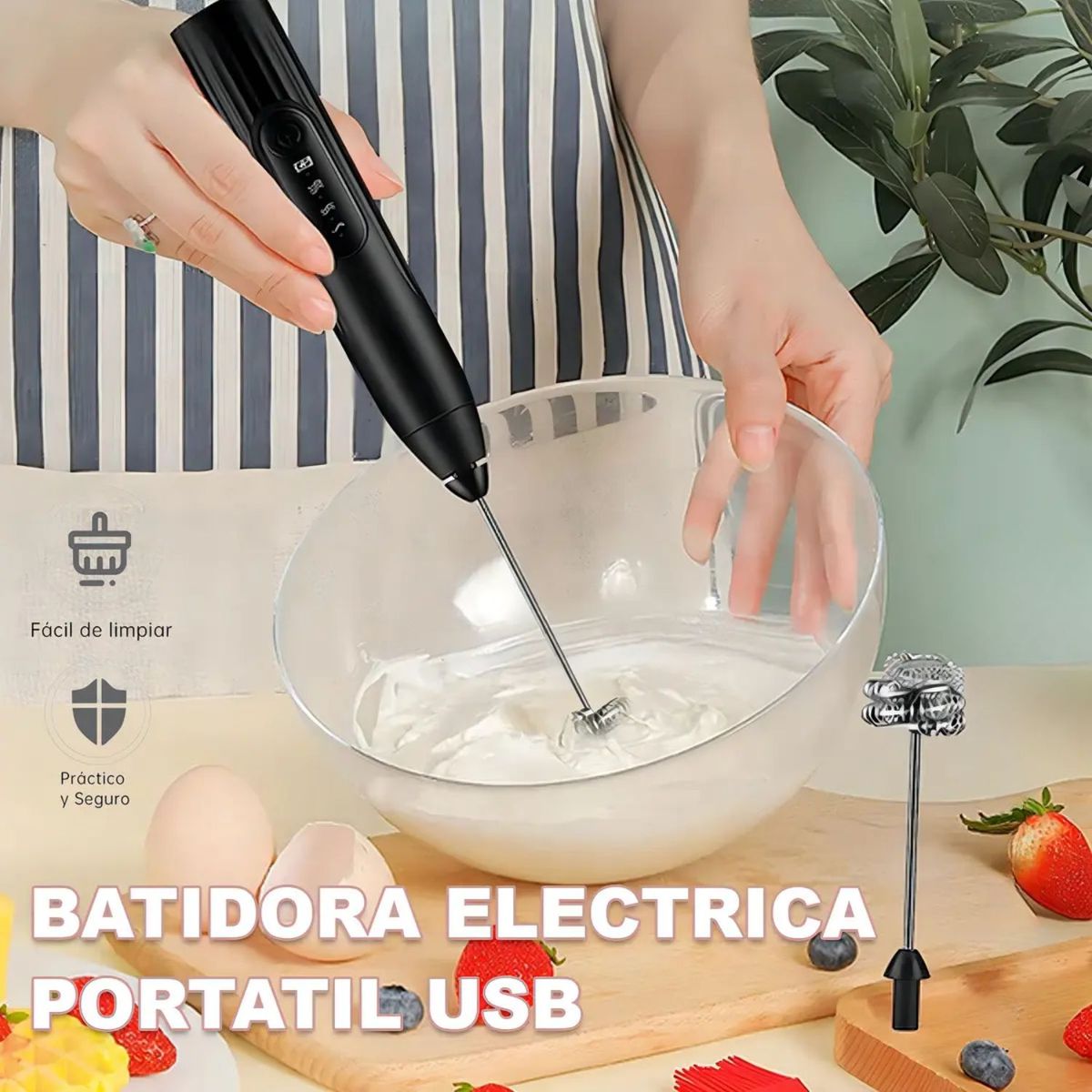 MOVI - BATIDOR DE CAFÉ USB 3 VELOCIDADES- "Espuma Perfecta en Solo Segundos Donde Estés”
