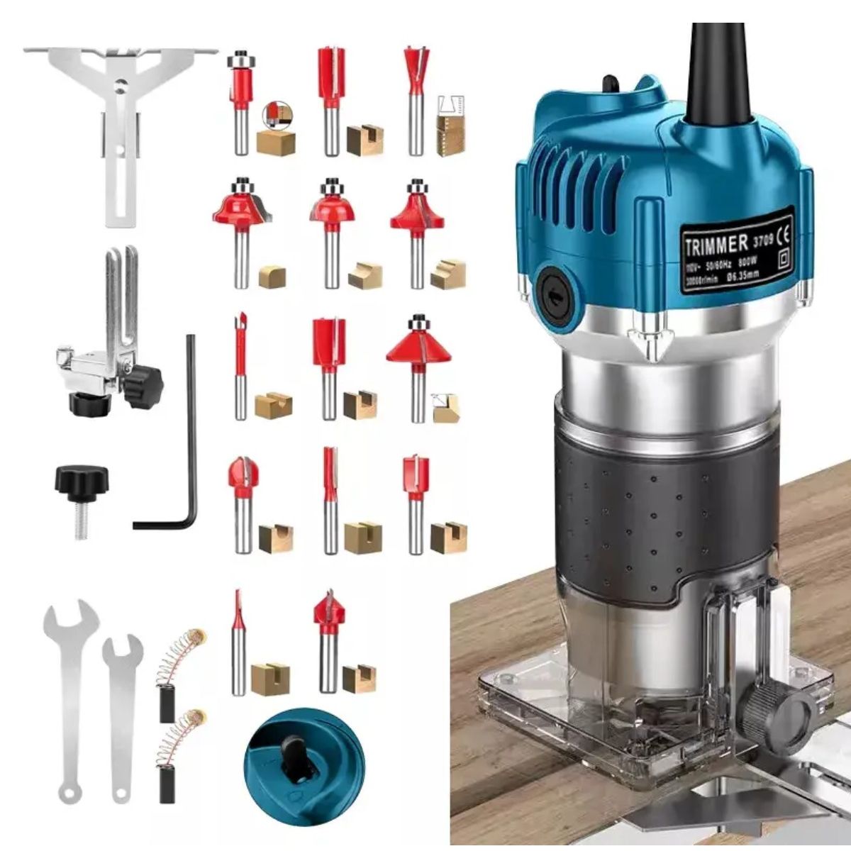 GENERICO - Router Madera Recortadora Rebajadora 800w Labg