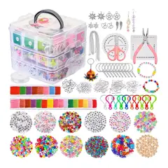 KINDA NICE - Kit De Accesorios Para Hacer Pulseras Y Alhajas 4655pcs