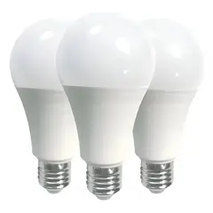 GENERICO - Pack 3 Lampara Led Nova 12w Bajo Consumo Luz Fria E27 220v