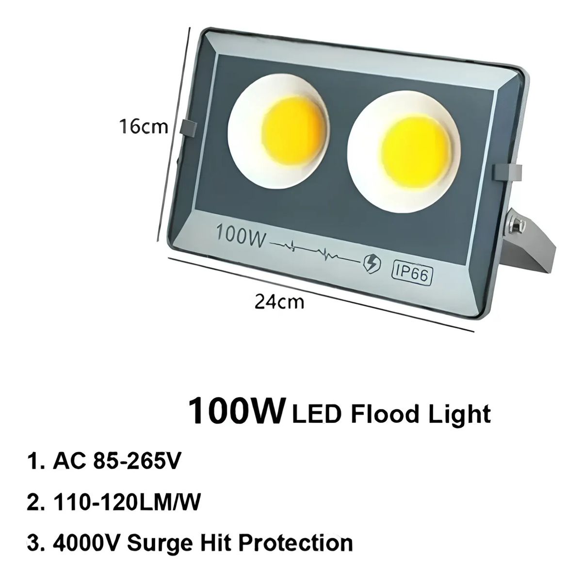 GENERICO - Foco Led Reflector Estadio Cob Led 100w