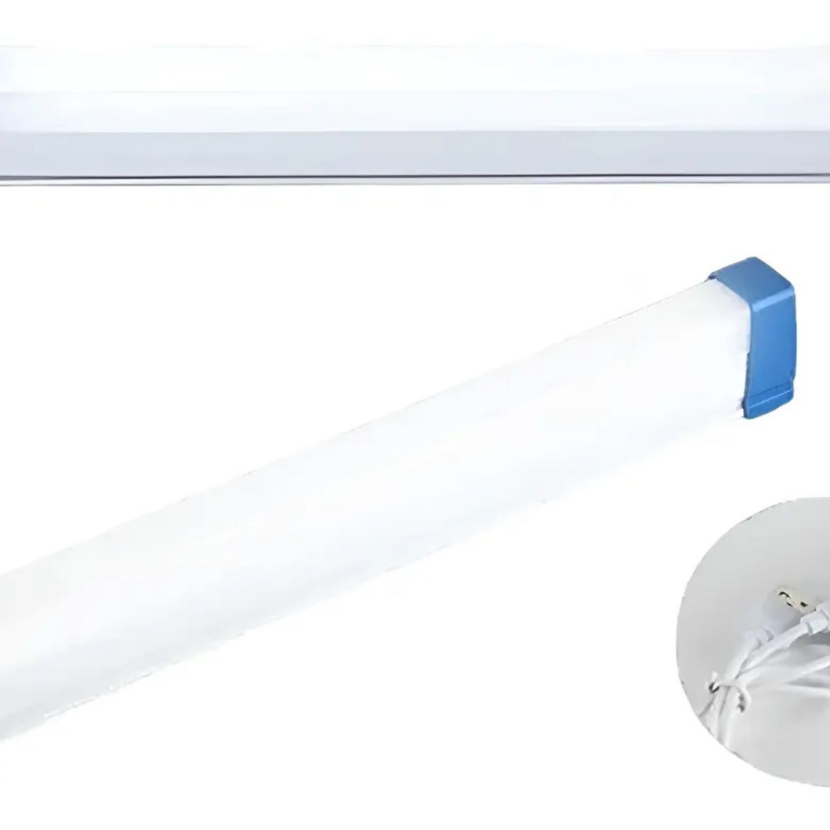 GENERICO - Pack 2 Aplique Tubo Led Lampara Muro Recargable Usb Iman 60w