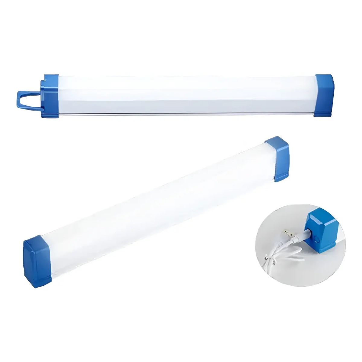 GENERICO - Pack 2 Aplique Tubo Led Lampara Muro Recargable Usb Iman 60w
