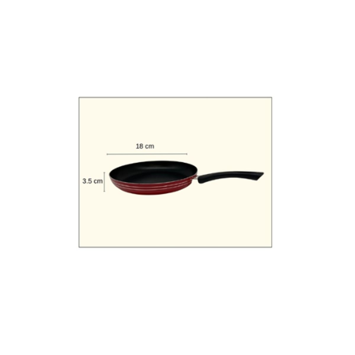 GENERICO - Sartén Antiadherente 18 Cm Negro