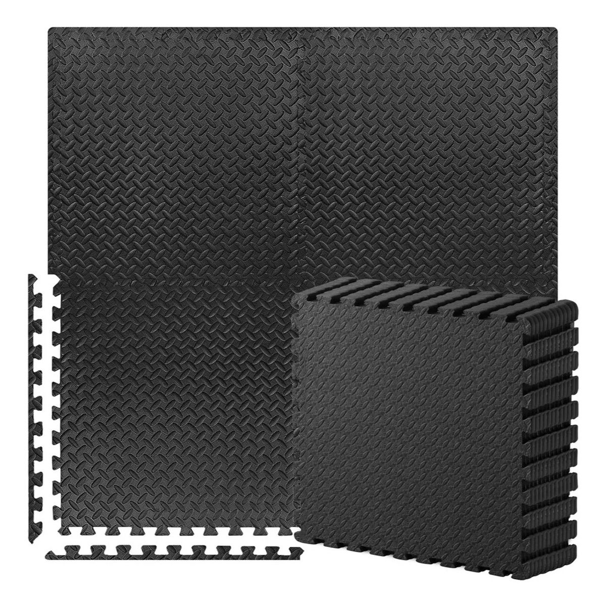 GENERICO - Pack 6 Unidad Piso Deportivo Goma Eva Alfombra Tatami 60x60