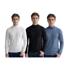 LOOK SHOP - Pack 3 Camisetas Beatle Manga Larga Hombre Y Juvenil 007