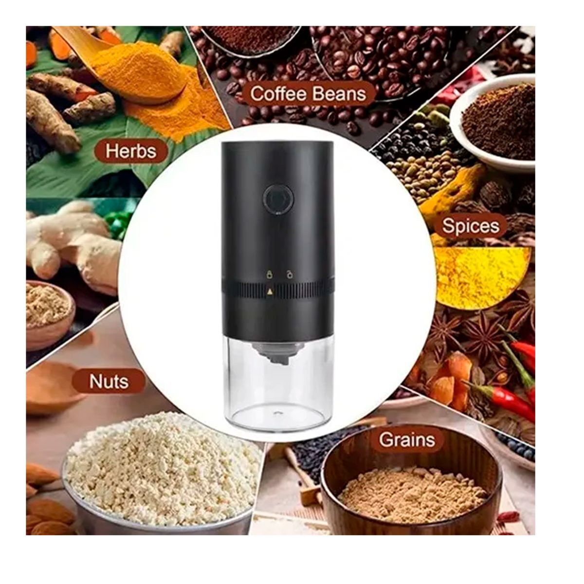 OFERTABKN - Moledor De Granos Molinillo Electrico Cafe Inalambrico Usb