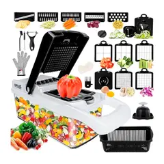 OFERTABKN - Picador De Verduras Multifuncional 26 Piezas Mandolina Ralla