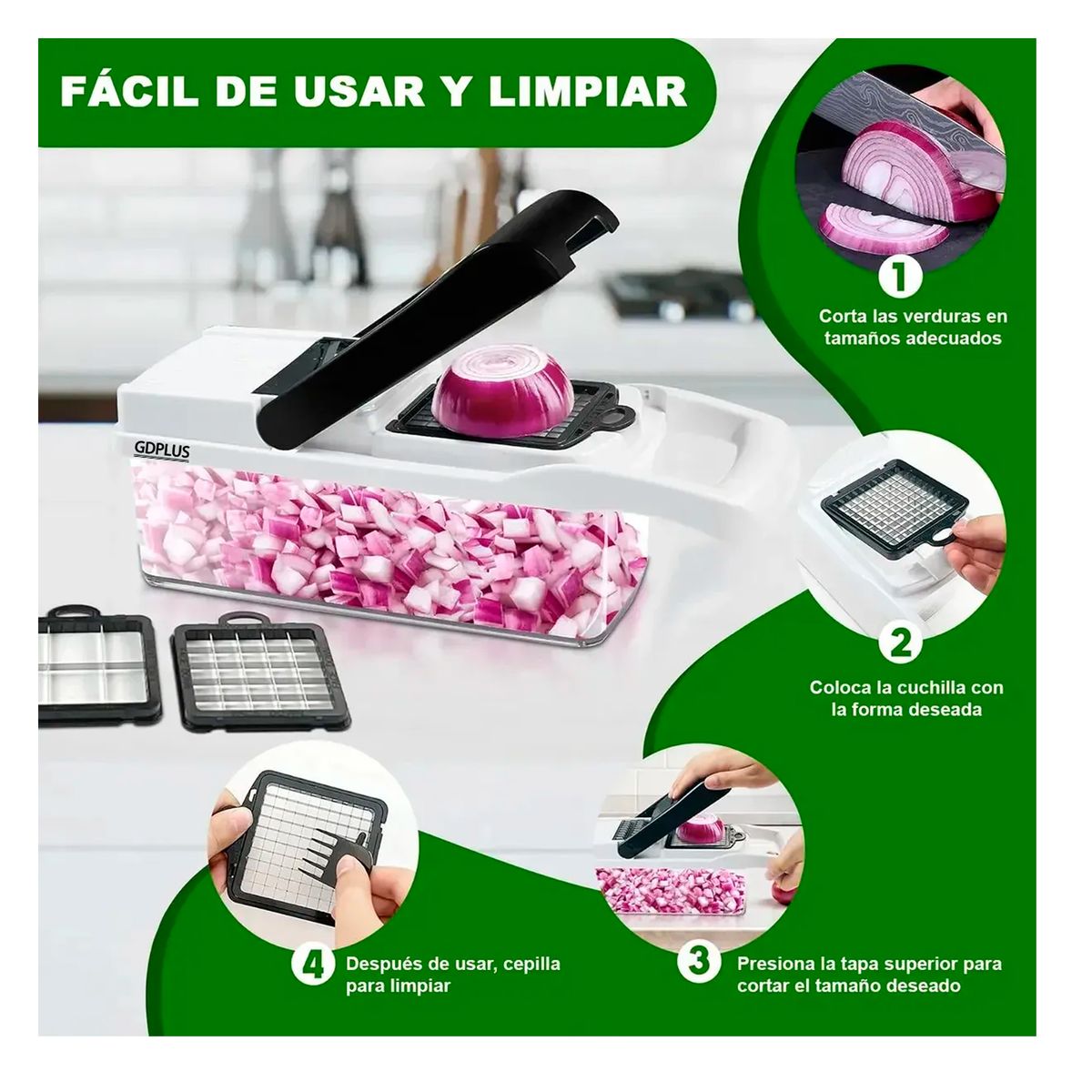 OFERTABKN - Picador De Verduras Multifuncional 26 Piezas Mandolina Ralla