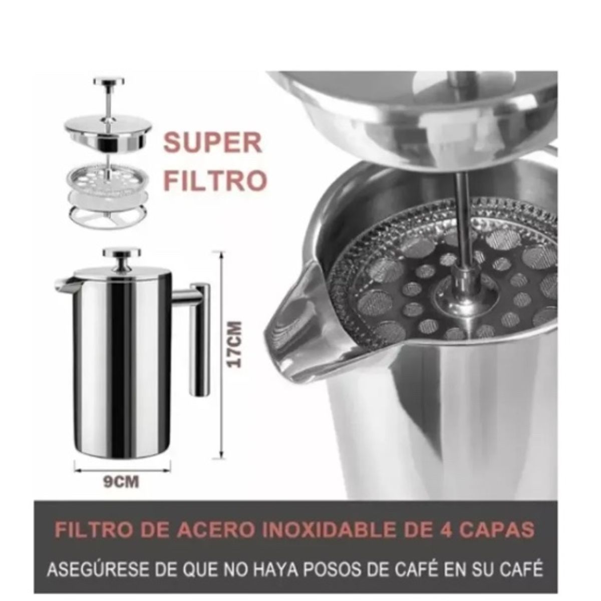 GENERICO - Cafetera De Prensa Francesa