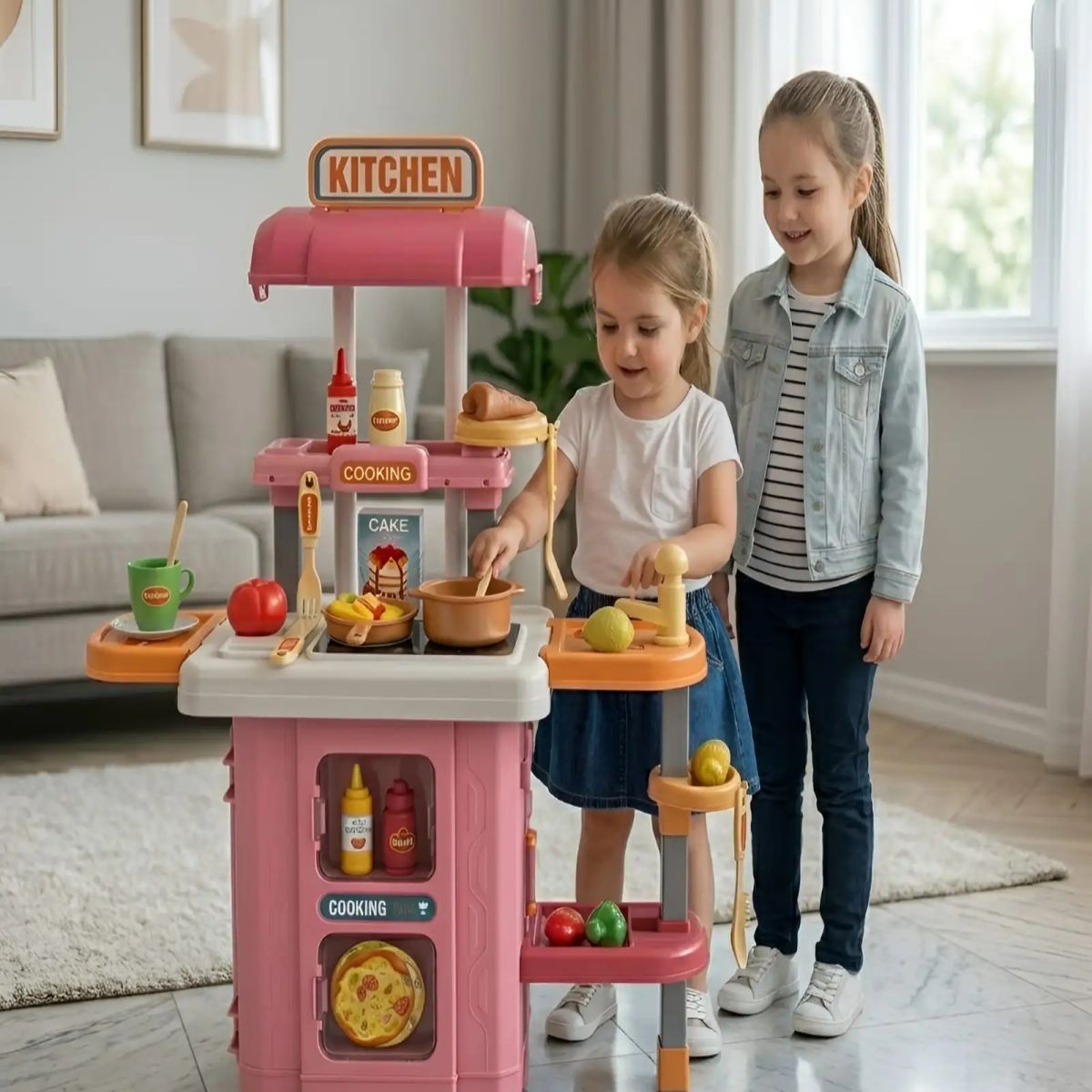 GENERICO - Cocina de Juguete 3 en 1 Infantil Tipo Maleta con Accesorios