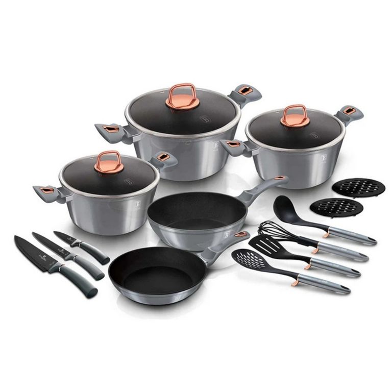 BATERIA DE COCINA 17 PZS ANTIADHERENTE MOONLIGHT COLLECTION