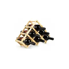 GENERICO - Porta Vino Botellas Plegable Soporte De Vino Madera 6 Pts.