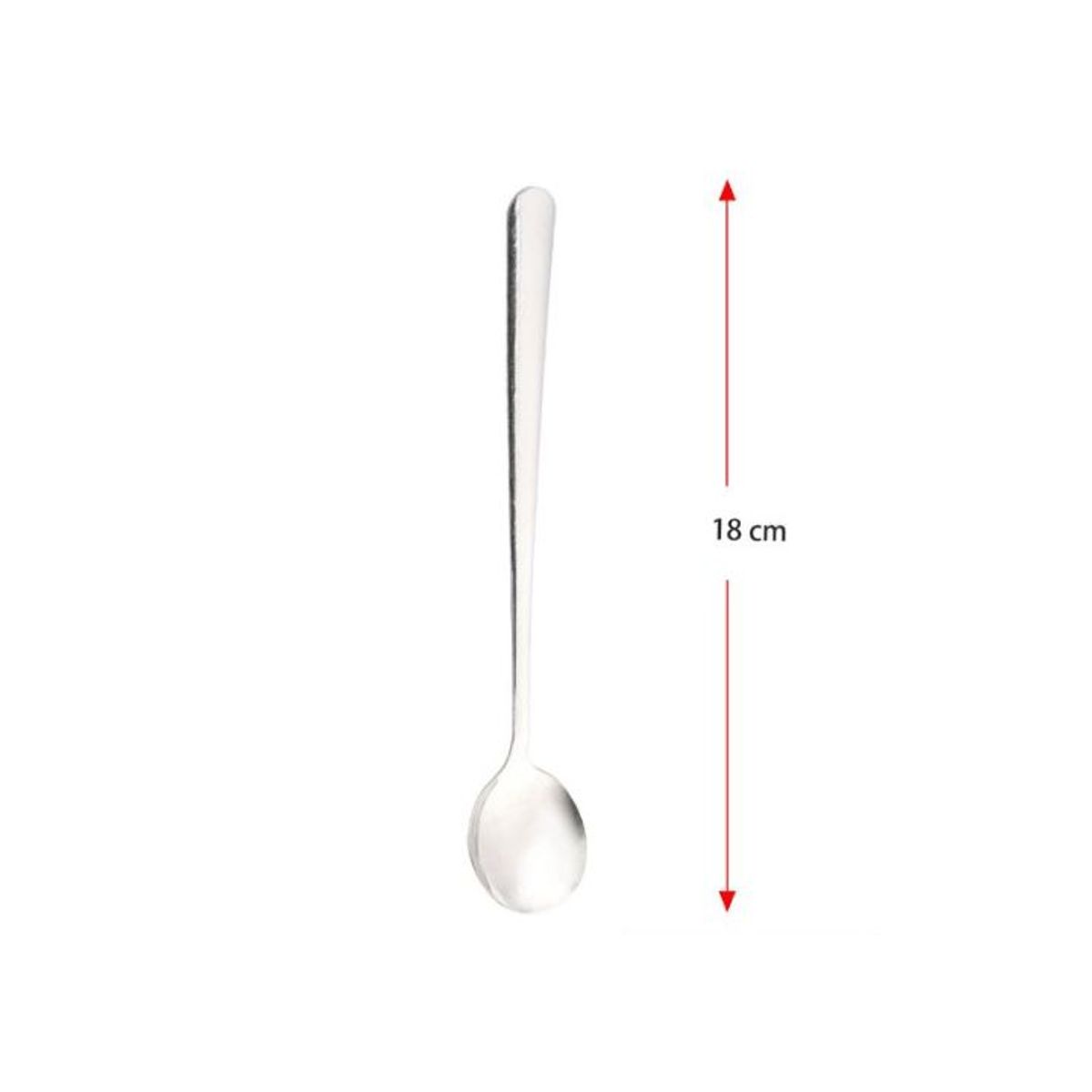 GENERICO - Cuchara De Mango Largo Borde Perlado - 18cm, 1 PCS
