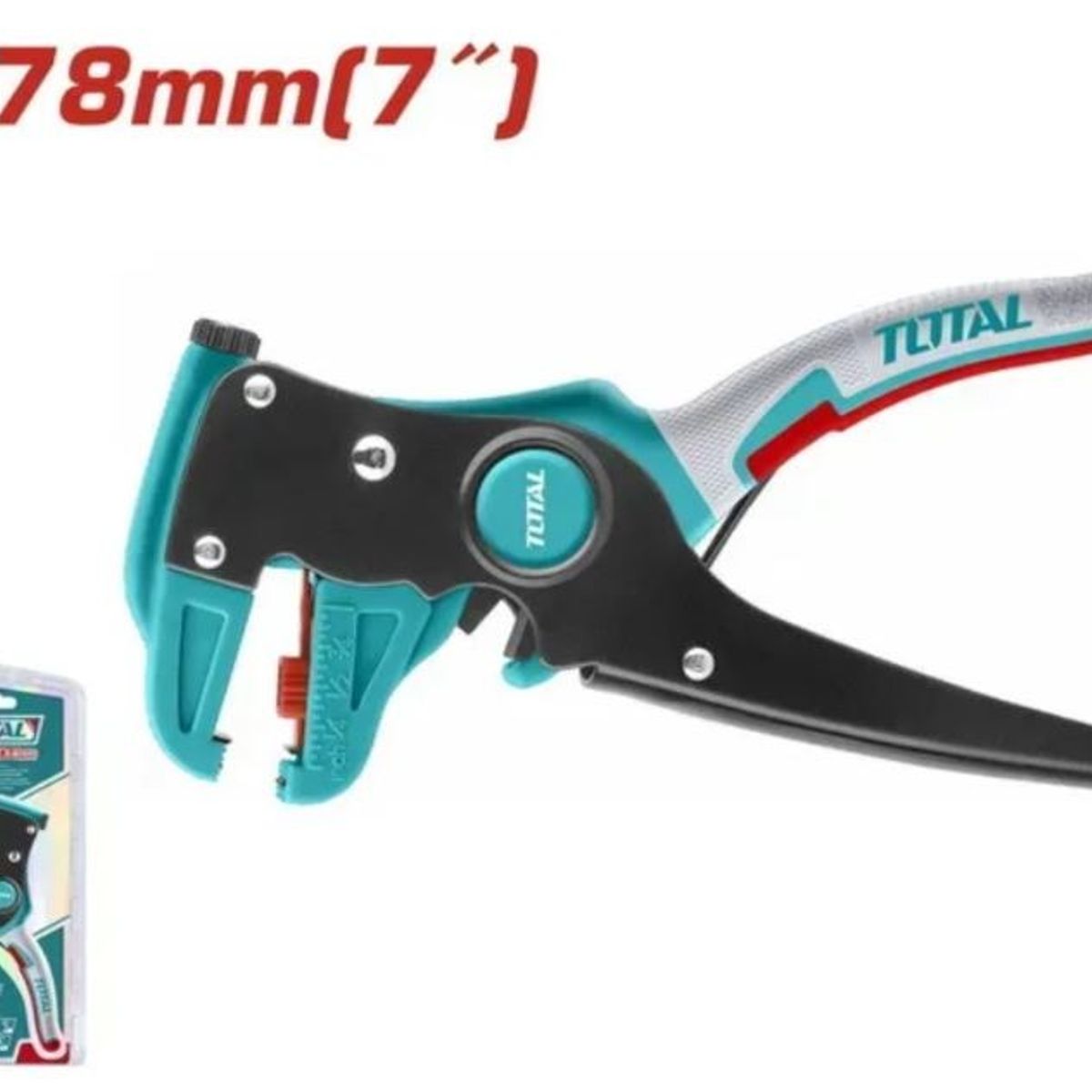TOTAL - Alicate Pelacables 7” Total Corte Industrial Precisión THT15606