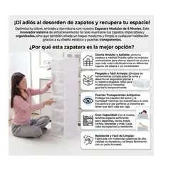 GENERICO - Cajas Organizadoras Apilables Zapatos 6 Unidades Plegables