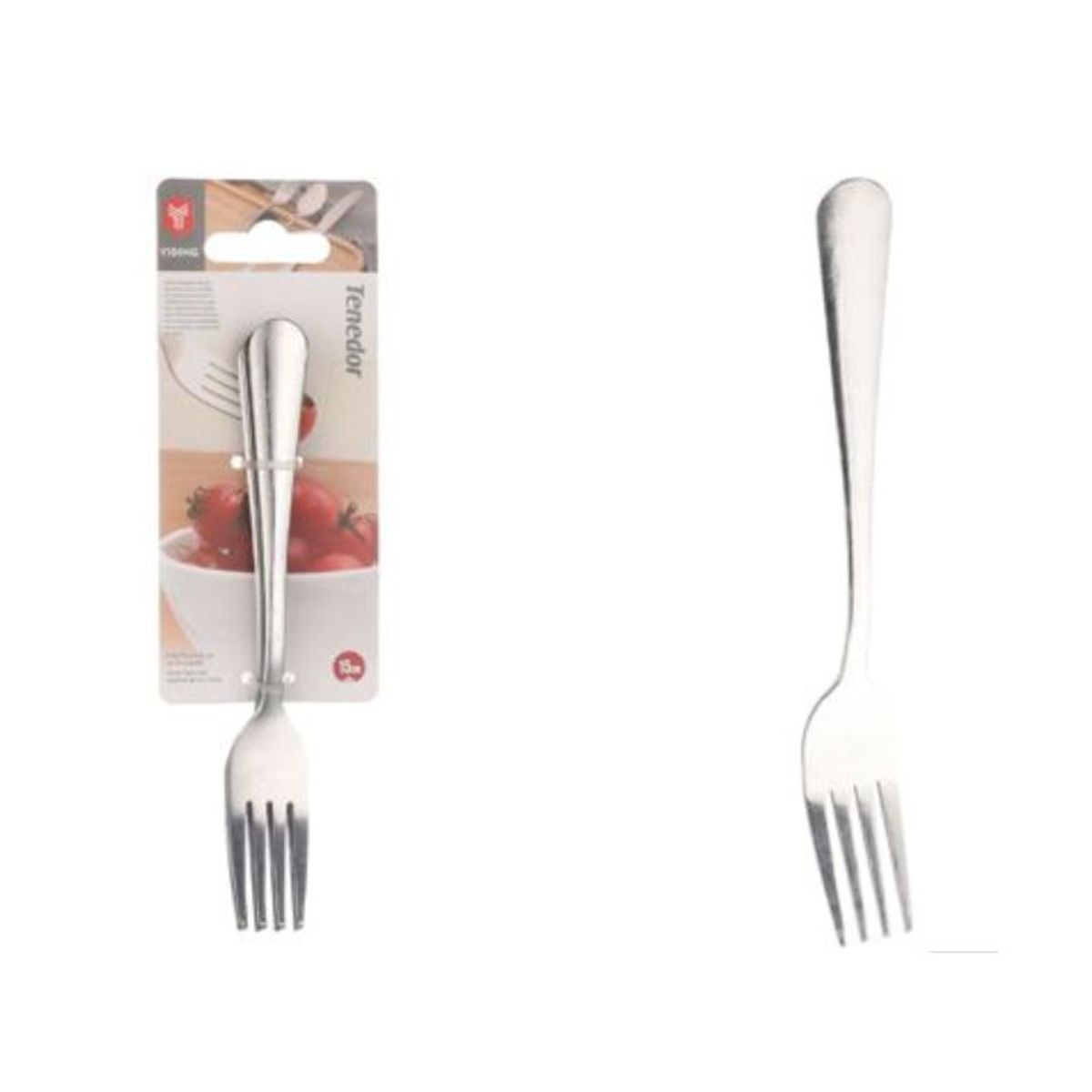 GENERICO - Tenedor Para Postre De Acero Inoxidable - 15cm, 1 PCS