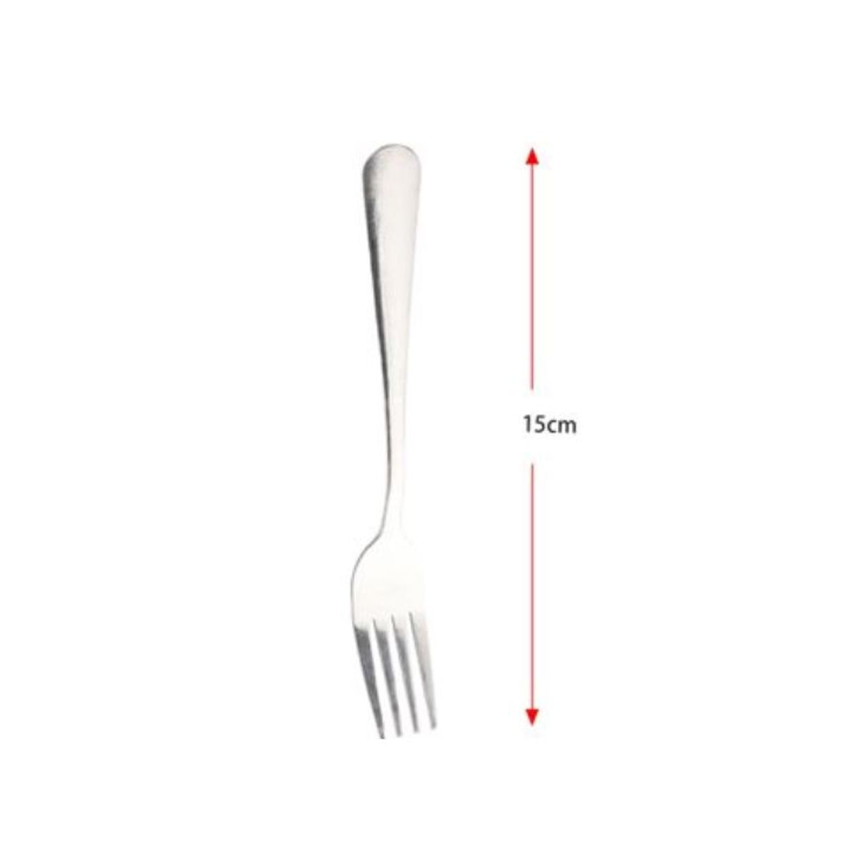 GENERICO - Tenedor Para Postre De Acero Inoxidable - 15cm, 1 PCS