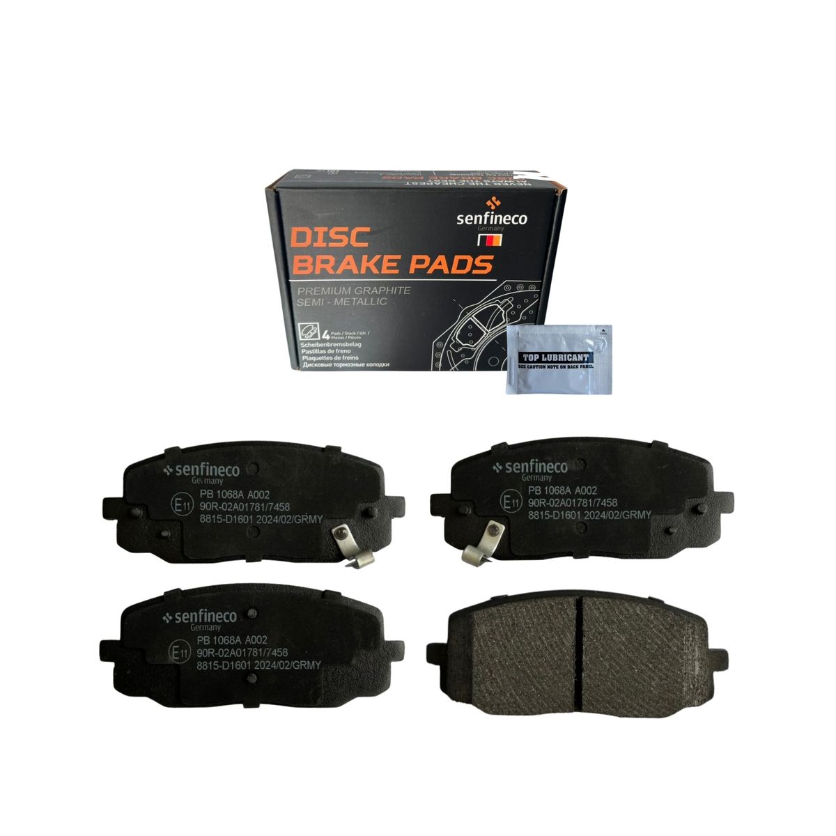 GENERICO - Pastillas de freno Delanteras Hyundai I10 1.11.2 2008-2014 Senfineco Alemanas
