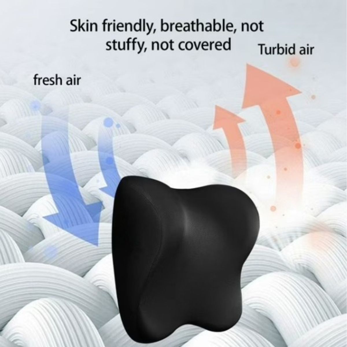 GENERICO - Almohadilla Reposacabezas Ergonómica Auto Cuello Cervical