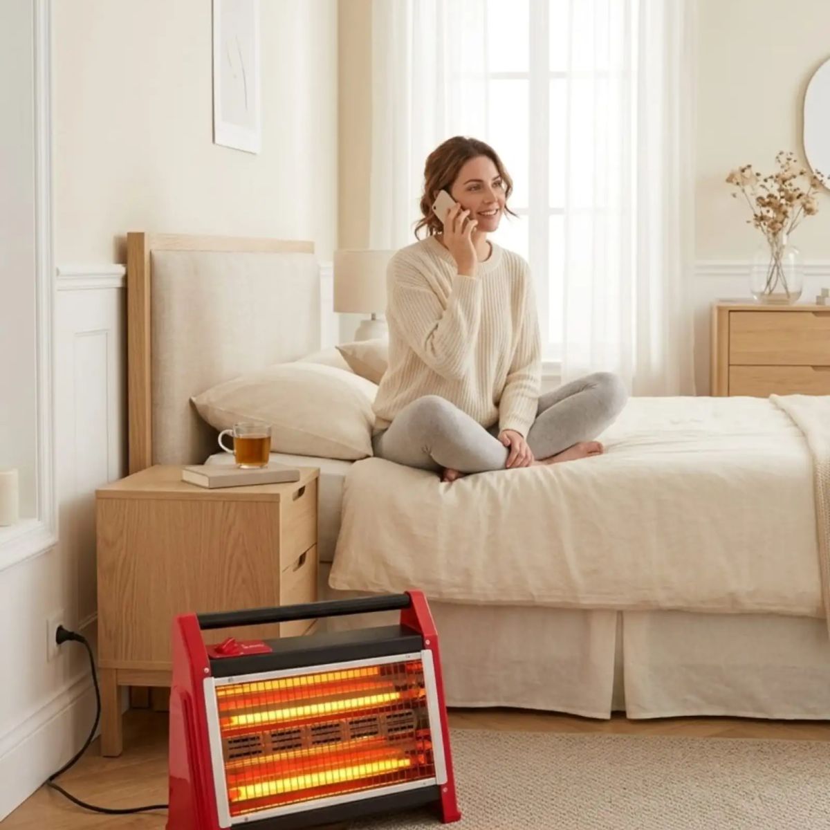 GENERICO - Estufa Calefactor De Cuarzo Kendal Kc-160as 1600w