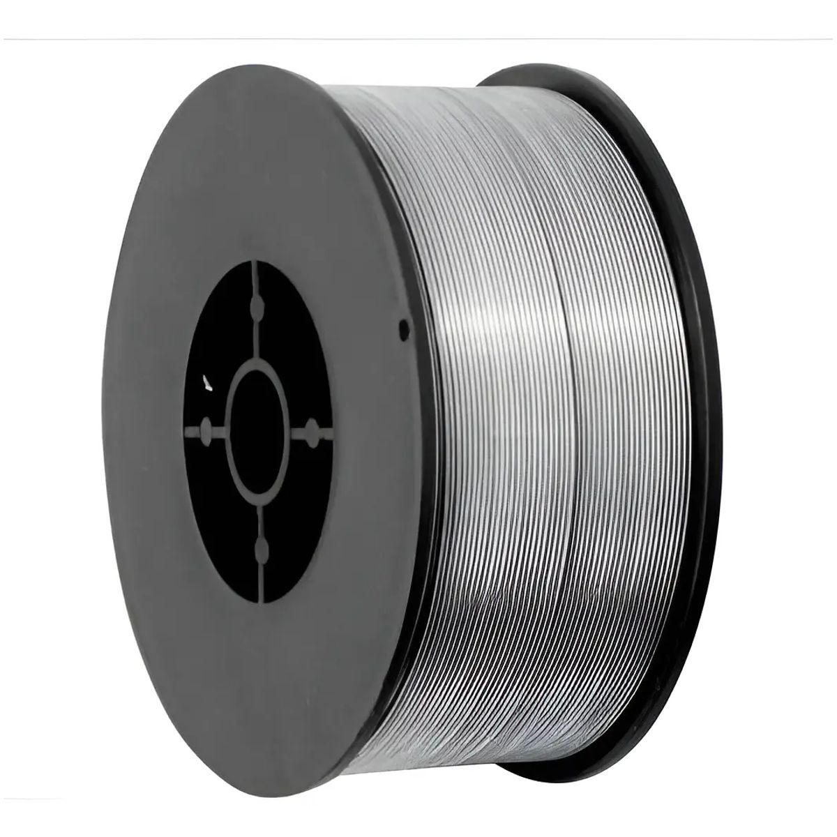 GENERICO - Alambre Mig Sin Gas Flux 1.0mm Carrete 1 Kilo Color Gris