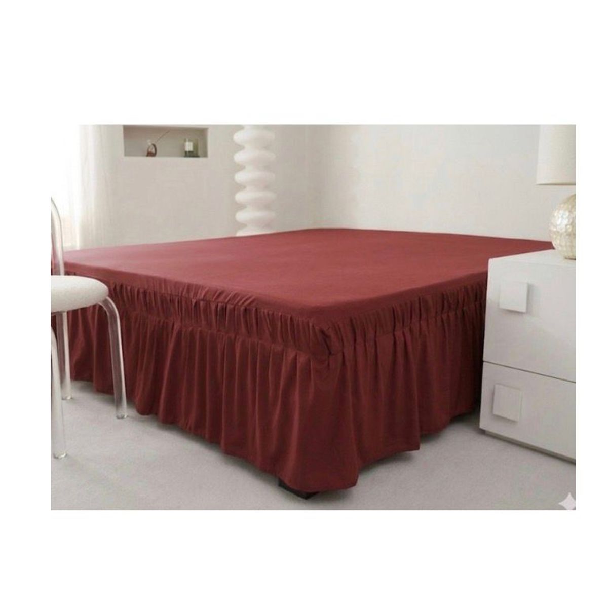 GENERICO - Faldon De Cama 1.5 Plaza BURDEO