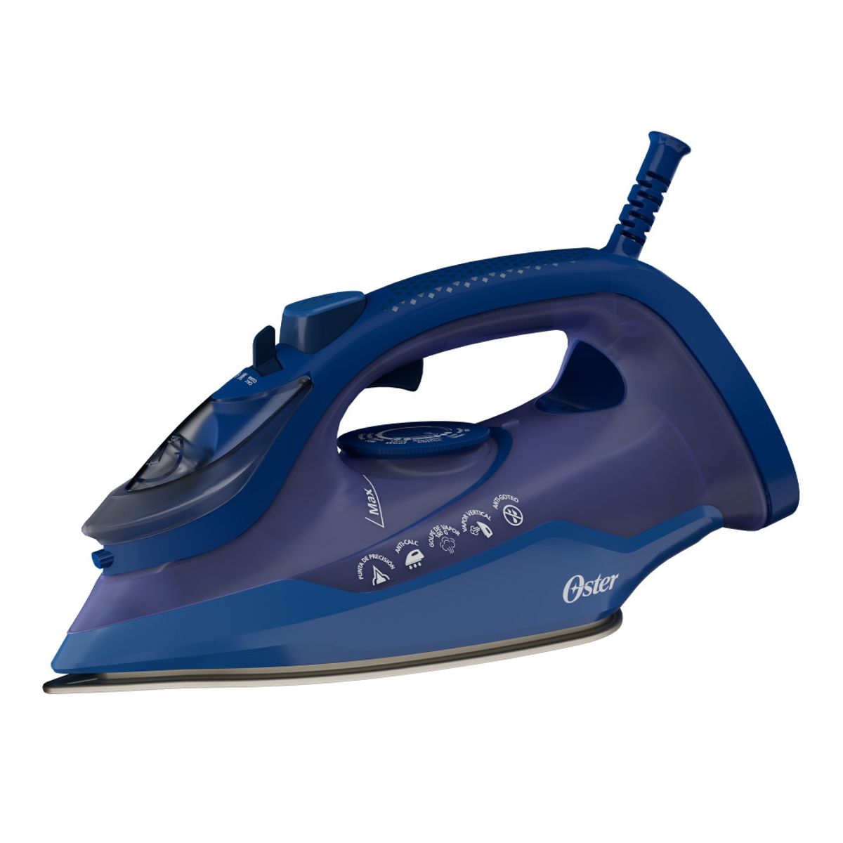 OSTER - Plancha Vapor Oster Aeroglide Antigoteo Azul Gcstac7202