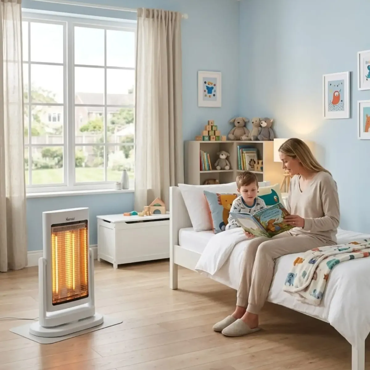 GENERICO - Calefactor Kendal Eléctrico Kfc-90-d1 Fibra Carbono 900w