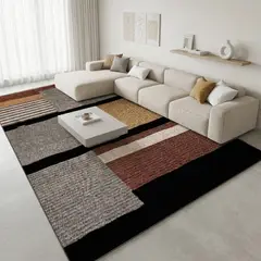 GENERICO - ALFOMBRA PARA LIVING 160X200 DISEÑO DE TETRIS MODERNA ELEGANTE WYM Z86