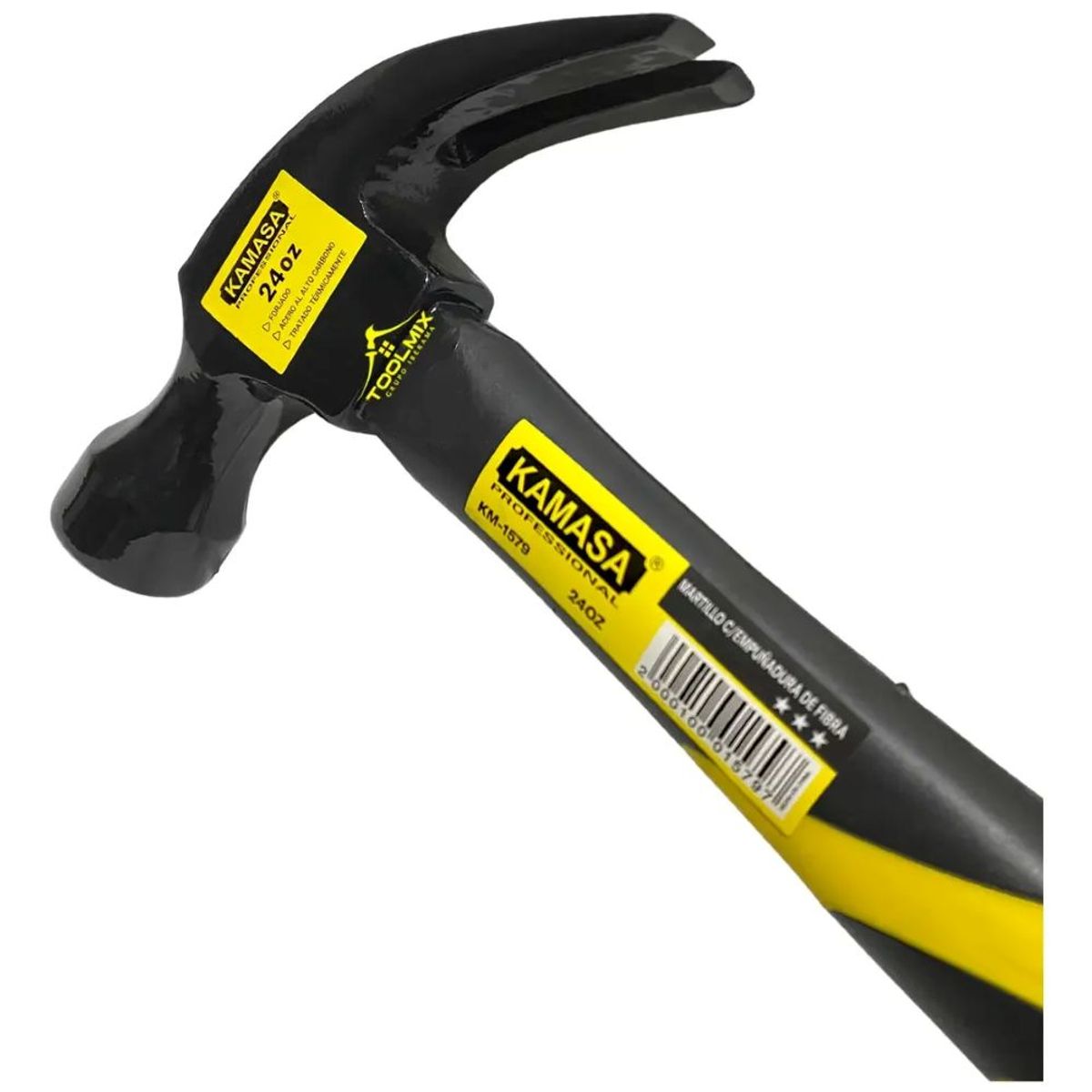 KAMASA - Martillo Carpintero 20oz Mango Fibra Vidrio Antideslizante
