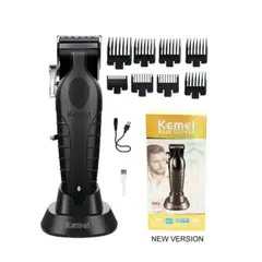 KEMEI - Maquina 2296 Inalambrica Con Base De Carga Color Negro