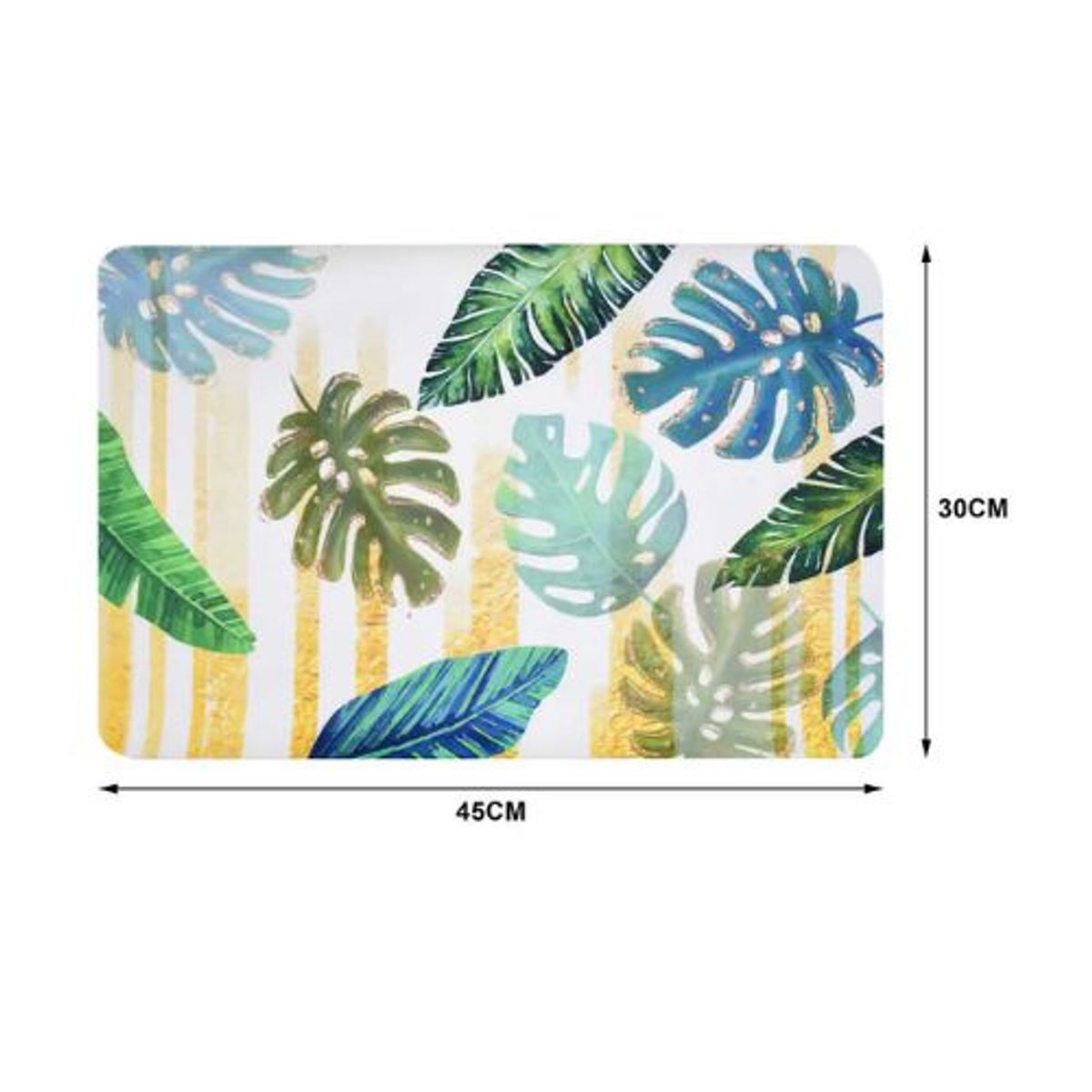 GENERICO - Tapete Antideslizante de PVC 30x45cm Estampado Verde