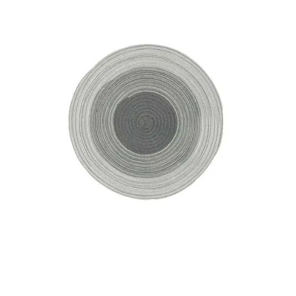 GENERICO - MANTEL INDIVIDUAL REDONDO TONOS GRISES 38CM