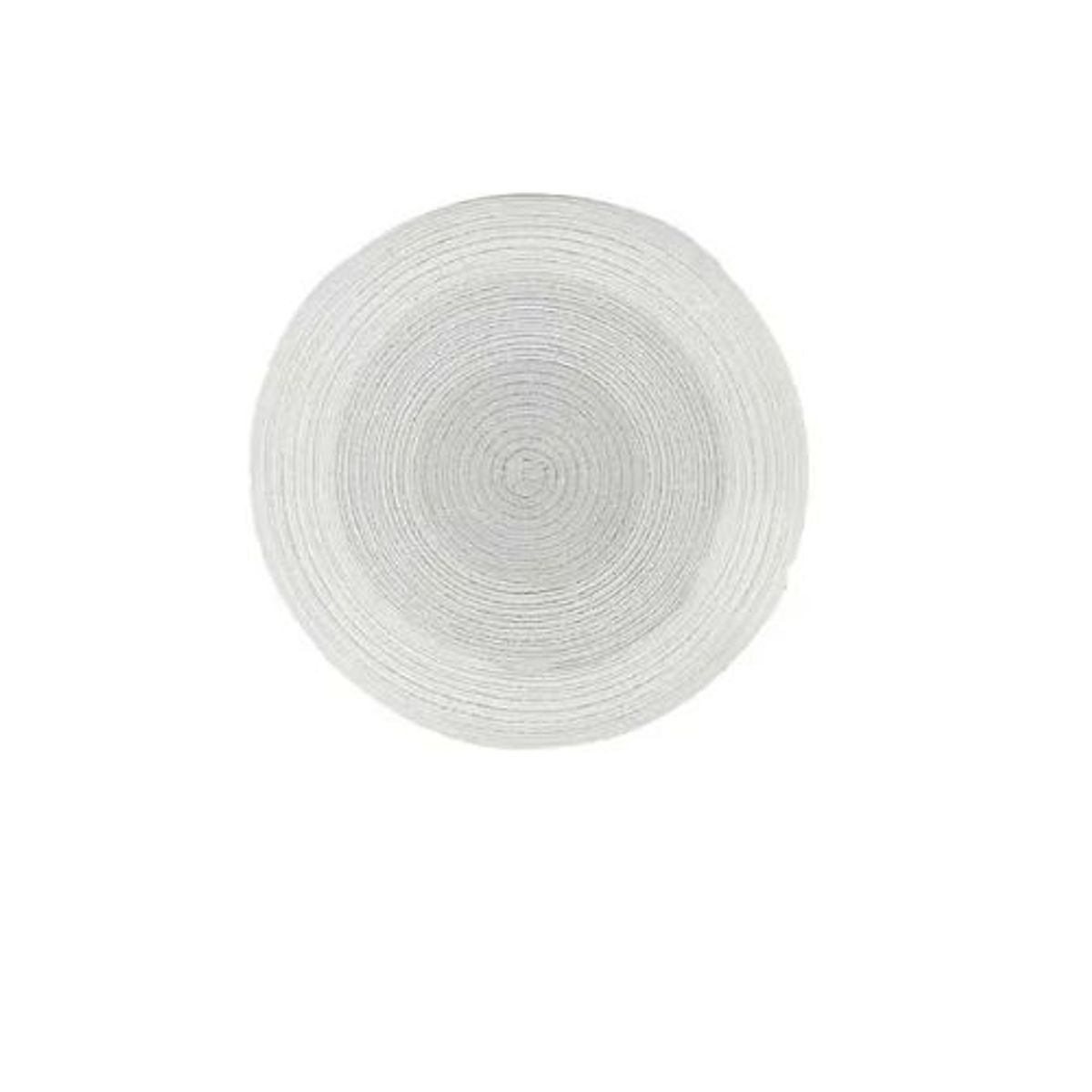 GENERICO - MANTEL INDIVIDUAL REDONDO TONOS GRISES CLAROS 38CM