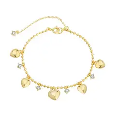 GENERICO - Pulsera Destellos De Amor Color Oro Radiante Y Plata Estelar