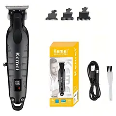 KEMEI - Trimmer Profesional KM-2293 Negro Recargable