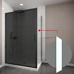DUSCHY - MAMPARA SIDE PANEL CORREDERA 900X1900 6mm EASY CLEAN