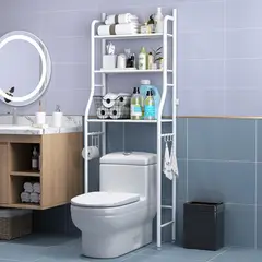 GENERICO - MUEBLE ORGANIZADOR DE BAÑO 3 NIEVELES PARA INODORO