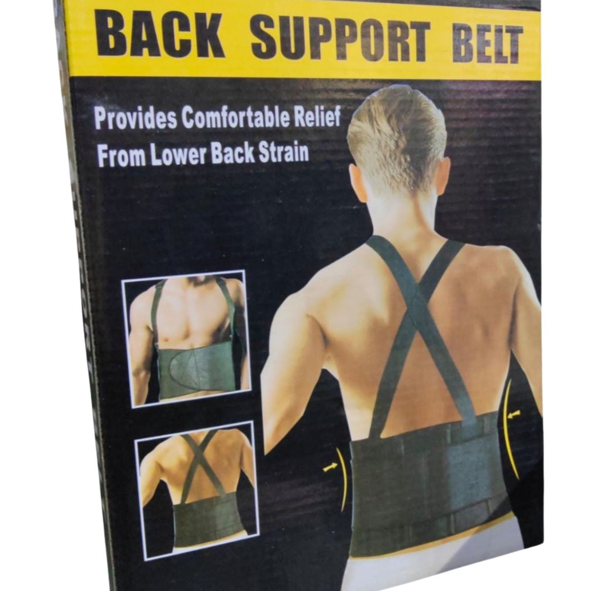 GENERICO - Soporte Lumbar Ergonómico con Corrector Postural Ajustable Para Espalda y Columna Talla M
