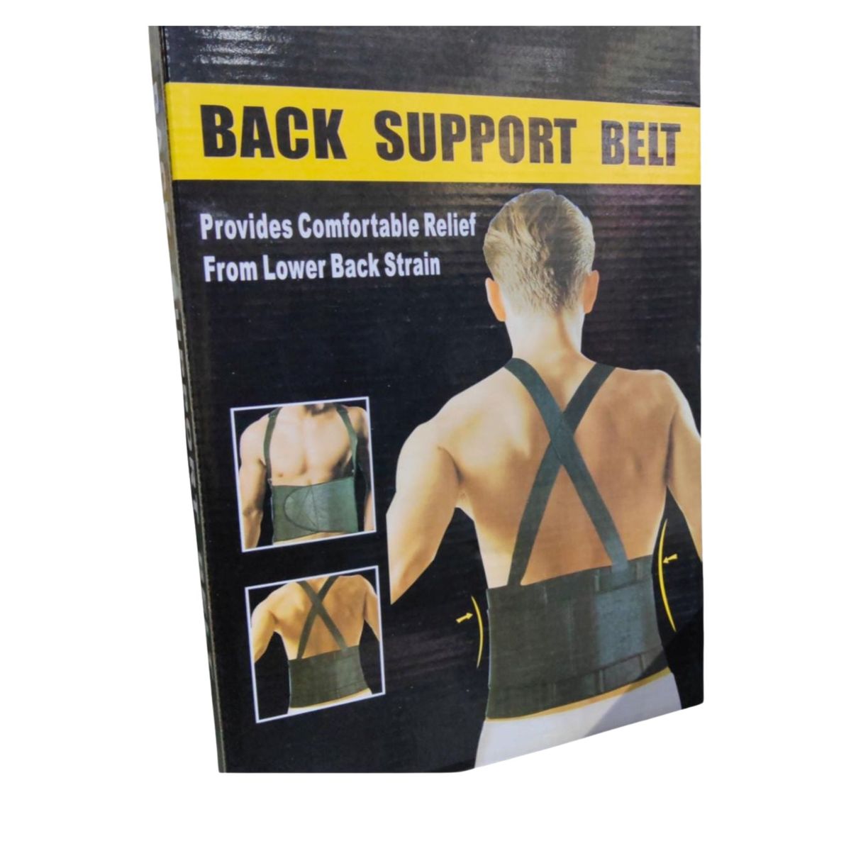 GENERICO - Soporte Lumbar Ergonómico con Corrector Postural Ajustable Para Espalda y Columna Talla M