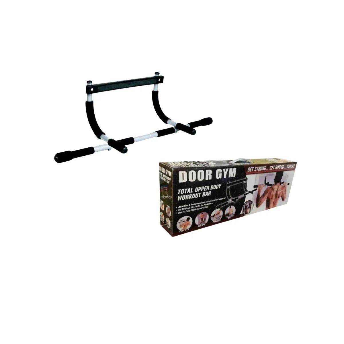 GENERICO - Barra De Puerta Iron Gym Dominadas Flexiones Multifuncional