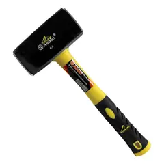 GENERICO - Combo Mazo O Martillo De Construcción Mango Fibra 4 Lb